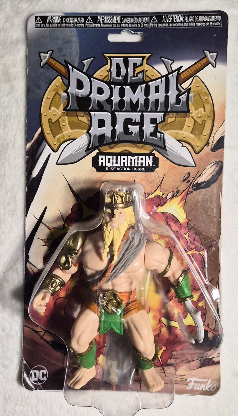 2018 Funko DC Primal Age Aquaman 5.5" Action Figure – Sealed – Barbarian Fantasy